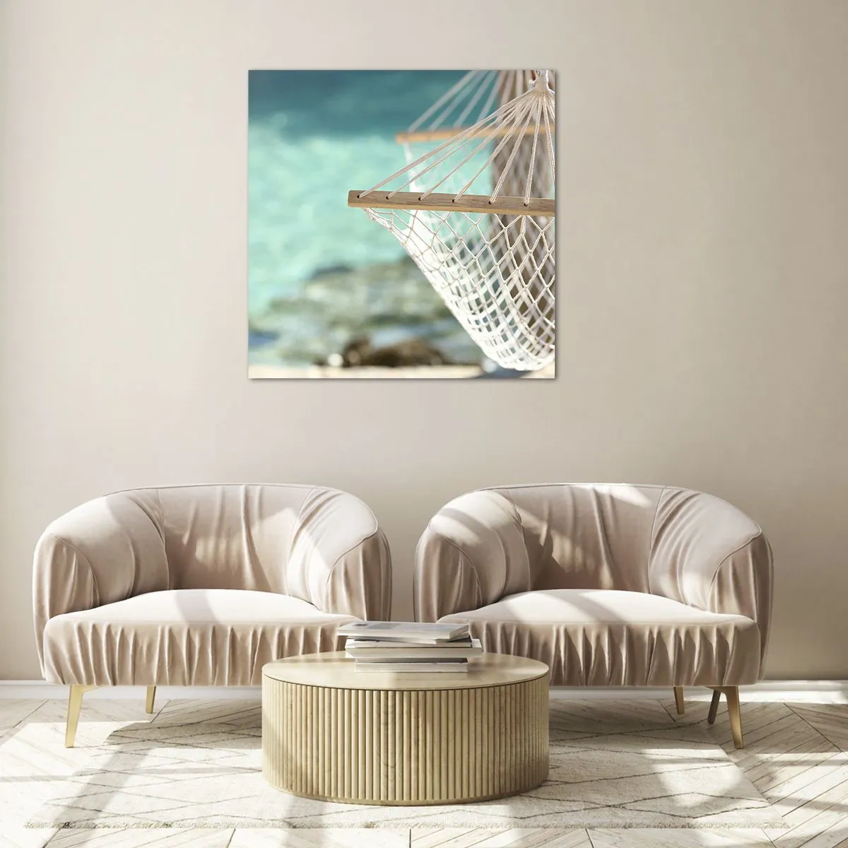 Üveg kép - Itt az ideje a pihenésnek - 70x70 cm