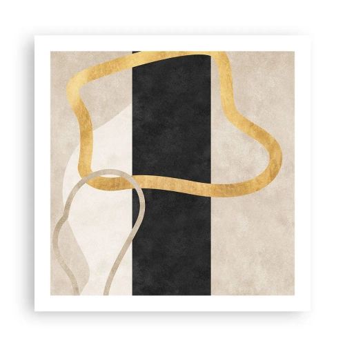 Poszter - Hurkolt formák - 60x60 cm