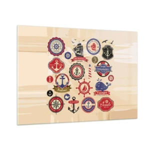 Üveg kép - Vitorlás testvériség - 100x70 cm