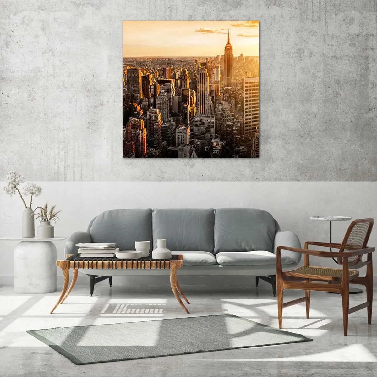 Üveg kép - Növekedni a napon - 60x60 cm