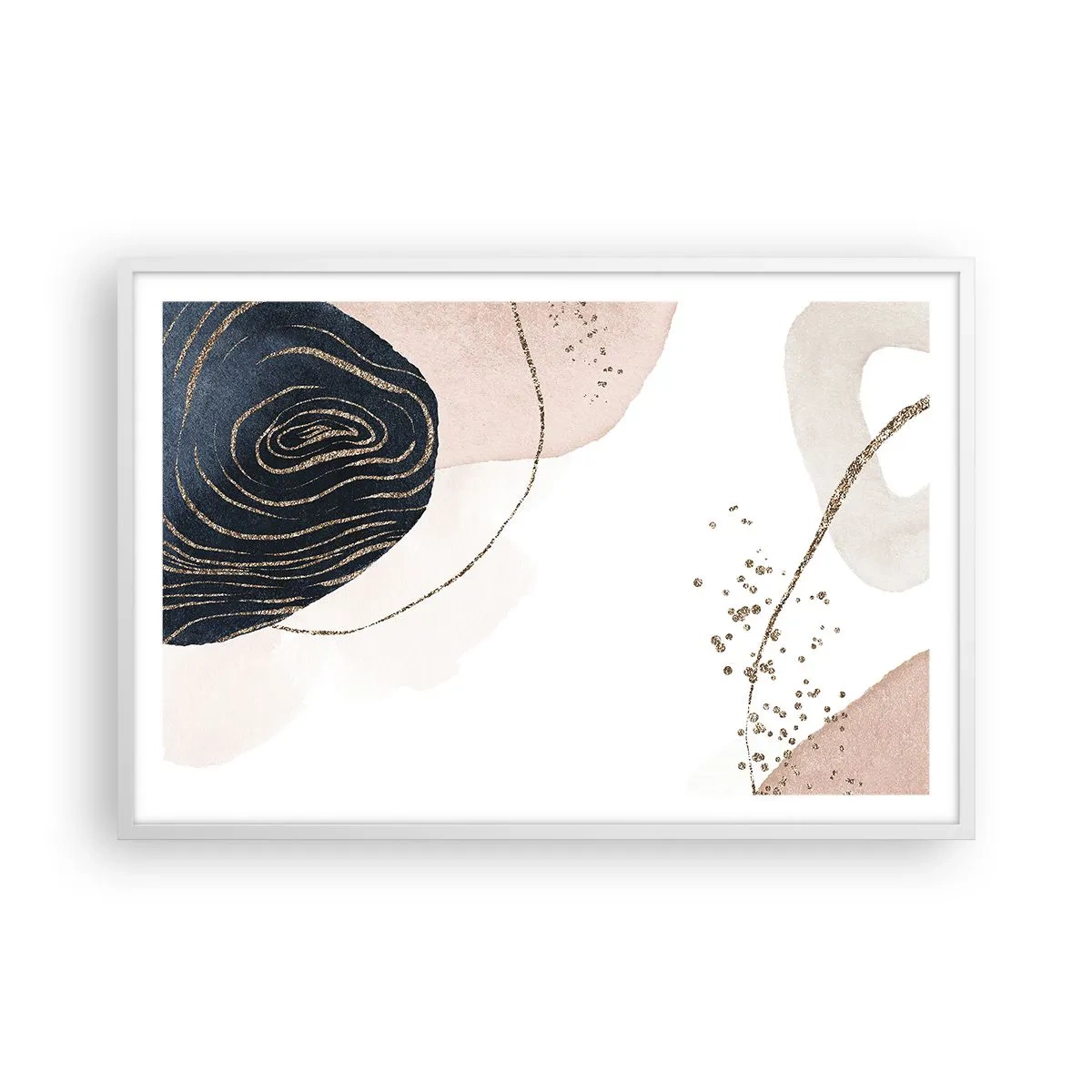 Poszter fekete keretben - Minden folyik - 91x61 cm