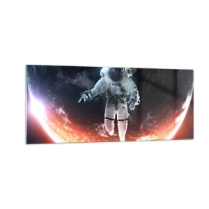 Üveg kép - Maradhatok még egy kicsit? - 100x40 cm