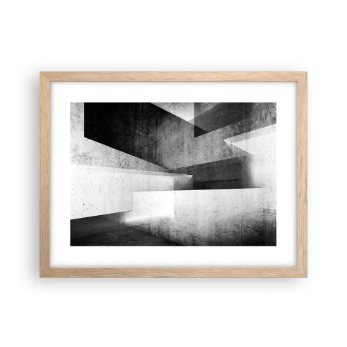 Poszter világos tölgy keretben - A tér szerkezete - 40x30 cm