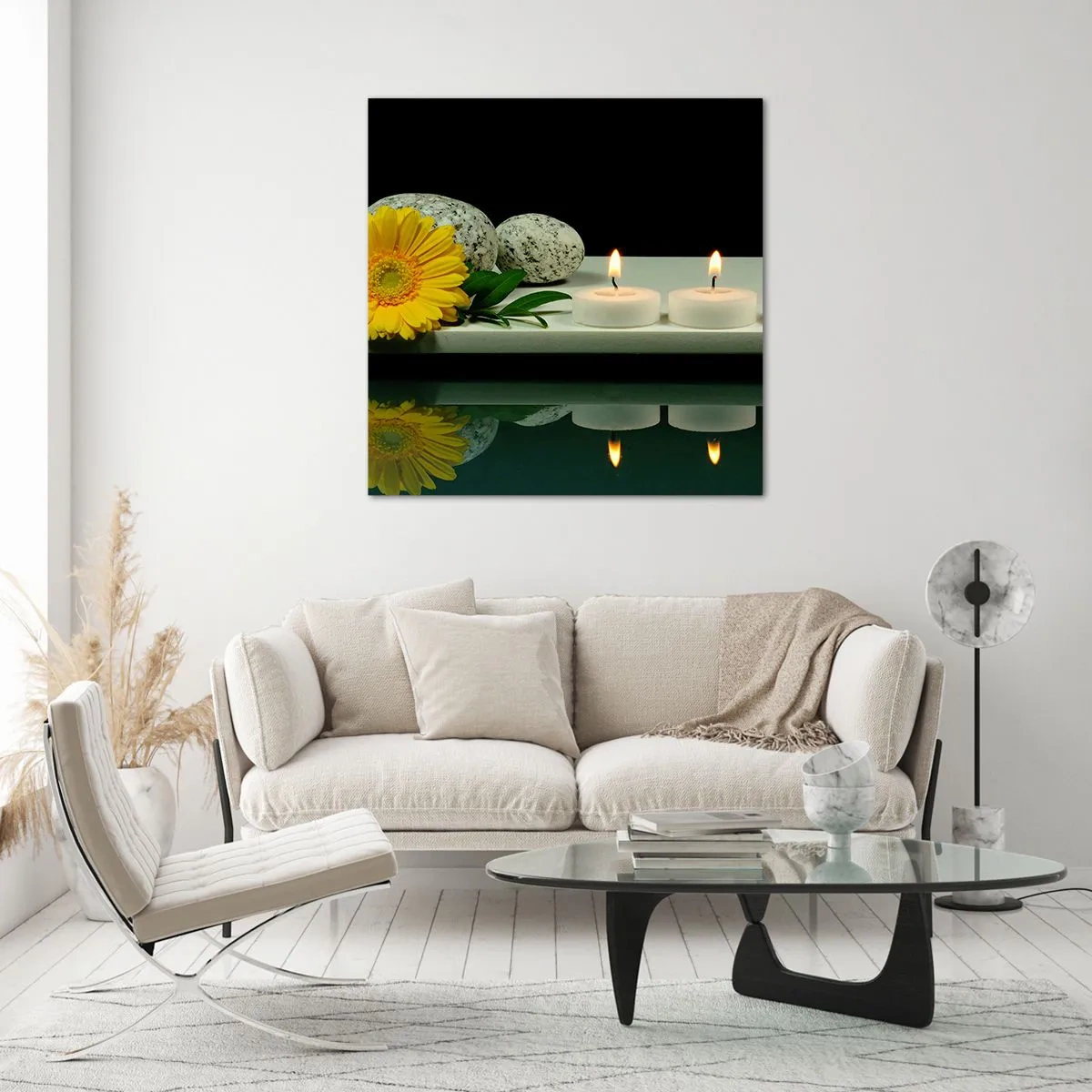 Üveg kép - Az érzékek megnyugtatása - 30x30 cm