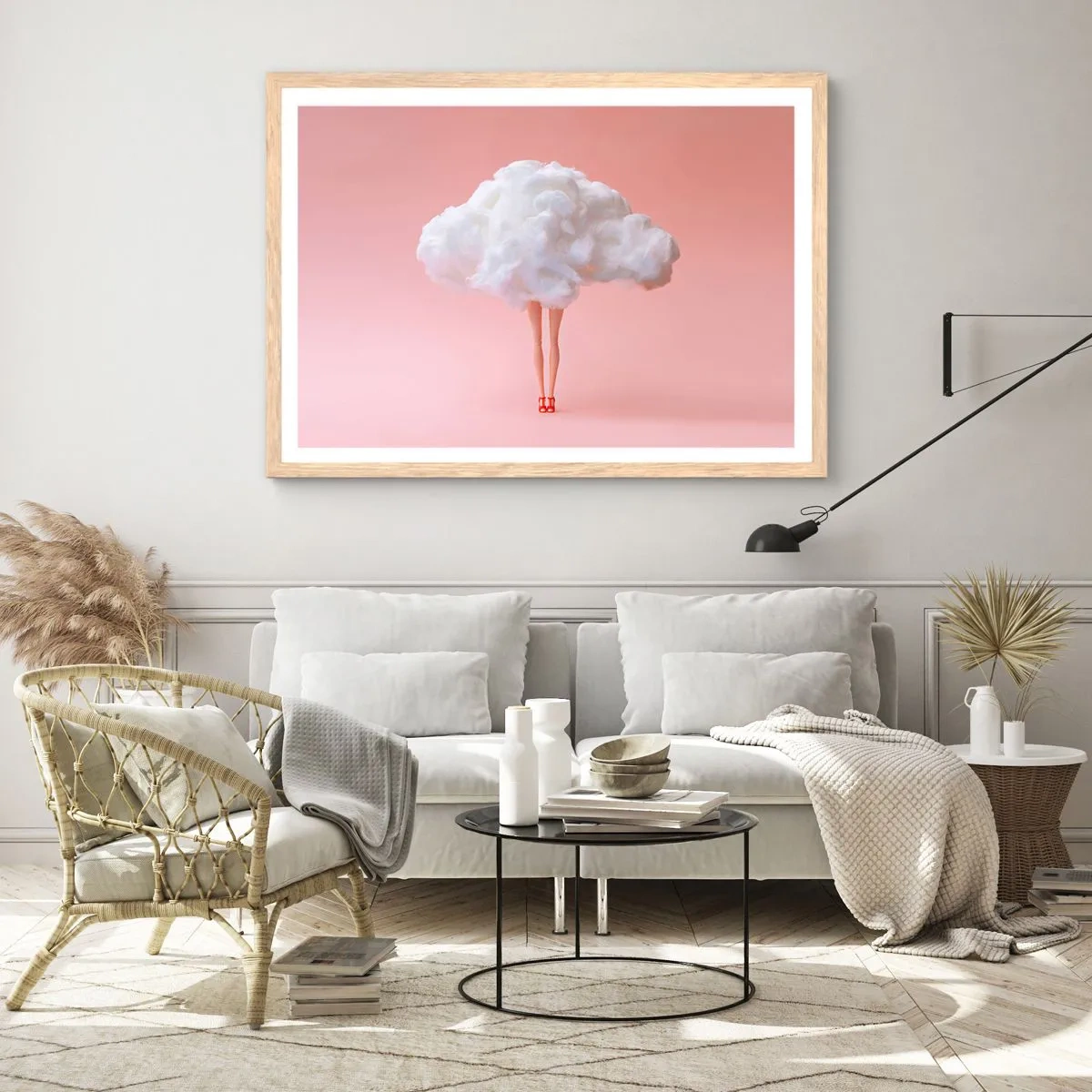 Poszter világos tölgy keretben - Édes ígéret - 70x50 cm