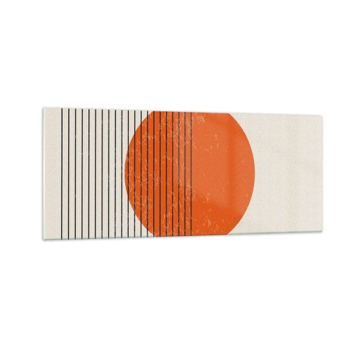 Üveg kép - Mindig a nap - 100x40 cm