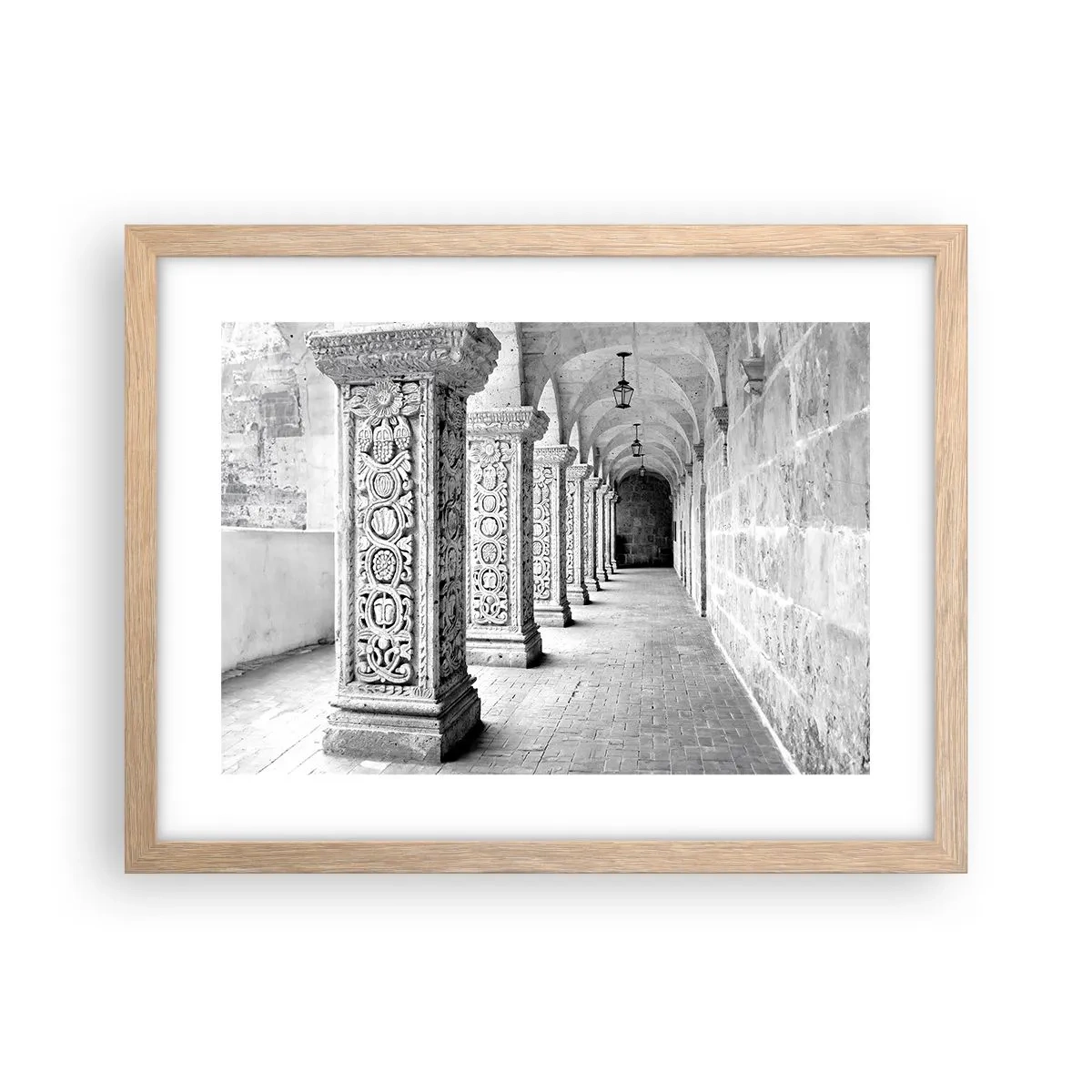 Poszter világos tölgy keretben - És hová megy...? - 40x30 cm