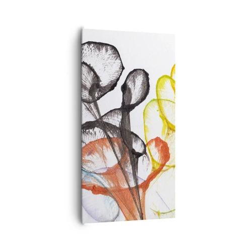 Vászonkép - Virágok lélekkel - 65x120 cm