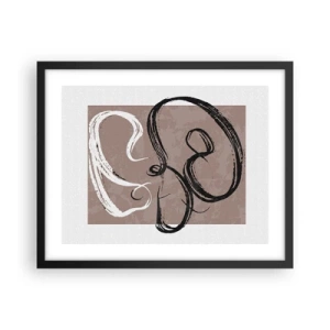 Poszter fehér keretben - Kompozíció - a teljesség keresése - 50x40 cm