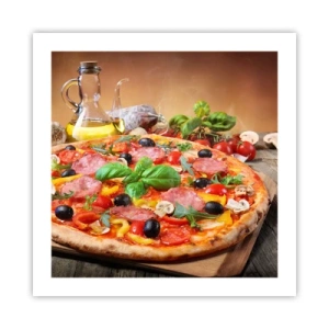 Poszter - Igazi olasz ízzel - 50x50 cm