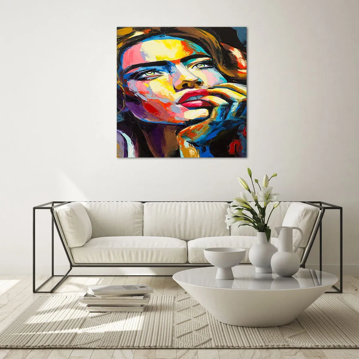 Üveg kép - Az álmok úgy repülnek az égen, mint a madarak - 50x50 cm