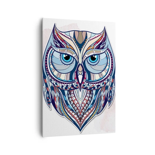 Vászonkép - Kidolgozott díszbagoly - 70x100 cm