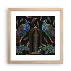 Poszter világos tölgy keretben - Királyi köntösben - 30x30 cm