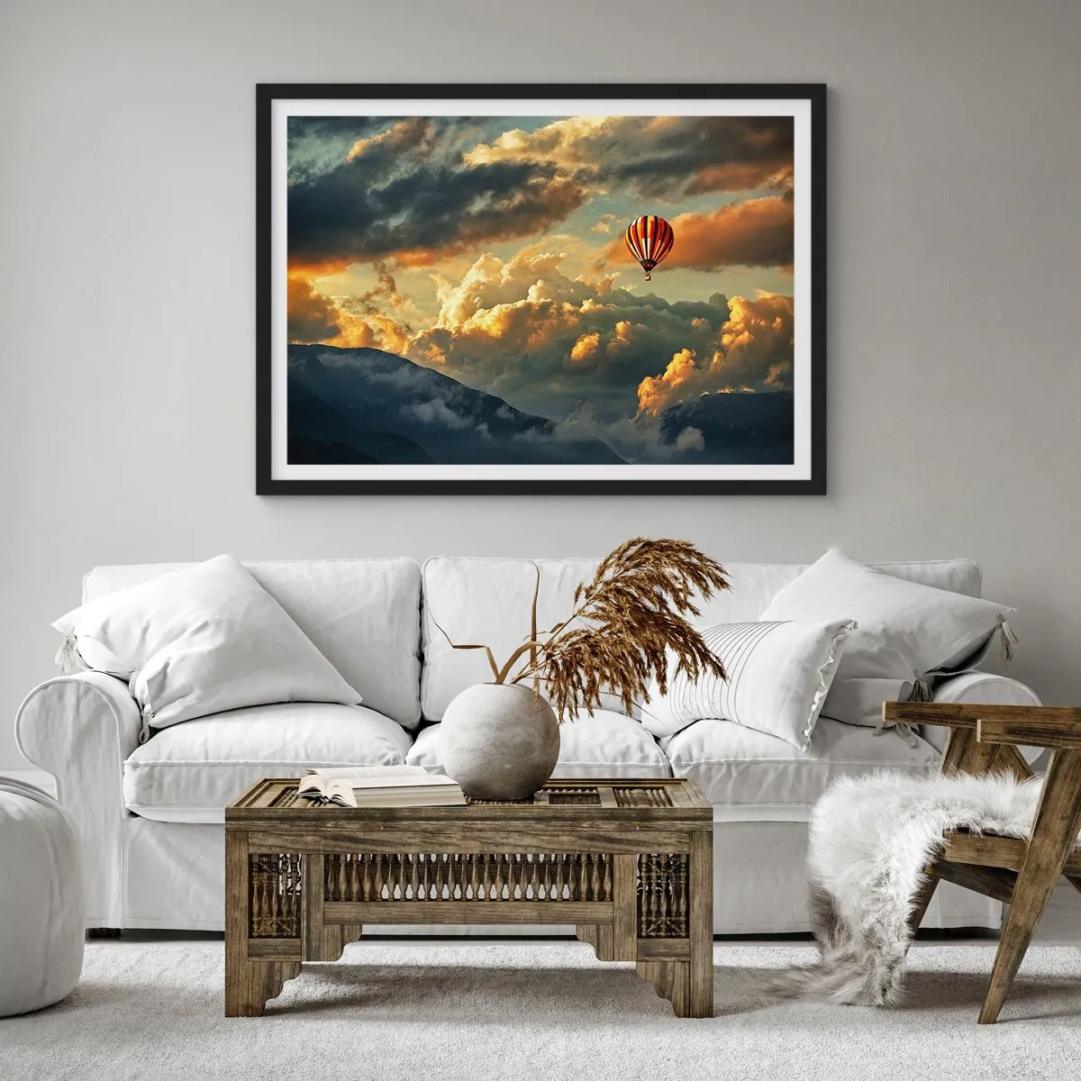 Poszter fehér keretben - Azért repülök, mert akarok - 70x50 cm