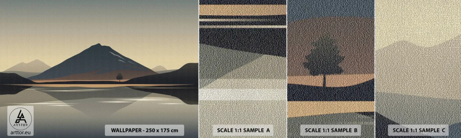 Fotótapéta Minta Premium Canvas - Tükörreflexió - Jéghegy, Darab, Tájkép - 100x30 cm