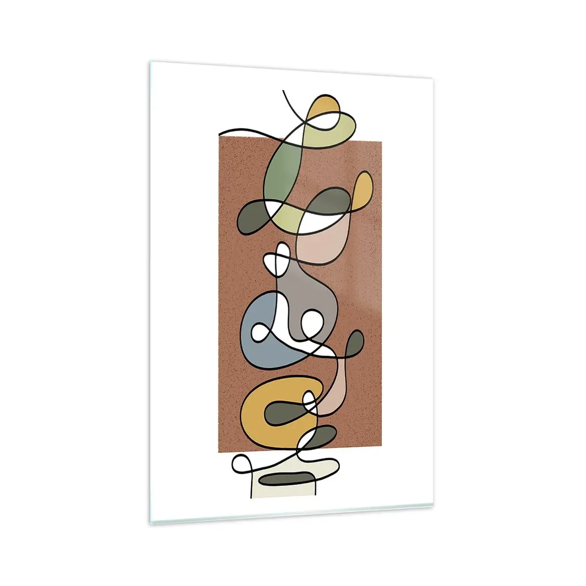 Üveg kép - Egy mosolyt érdemlő absztrakció - 80x120 cm