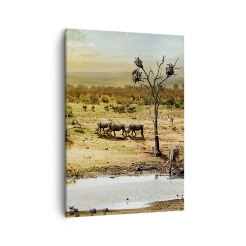 Vászonkép - „Z Edenu zaś wypływała rzeka…" - 50x70 cm