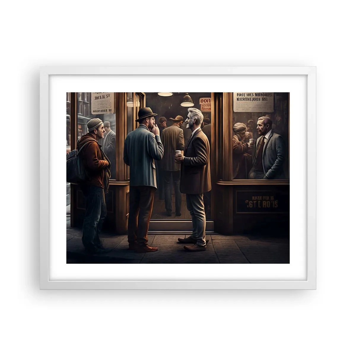 Poszter fekete keretben - A nap egy jó pillanata - 50x40 cm