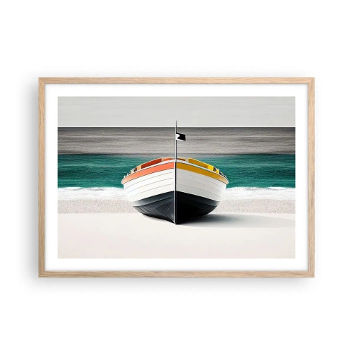 Poszter világos tölgy keretben - A maga helyén - 70x50 cm