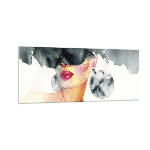 Üveg kép - Az elegancia titka - 100x40 cm