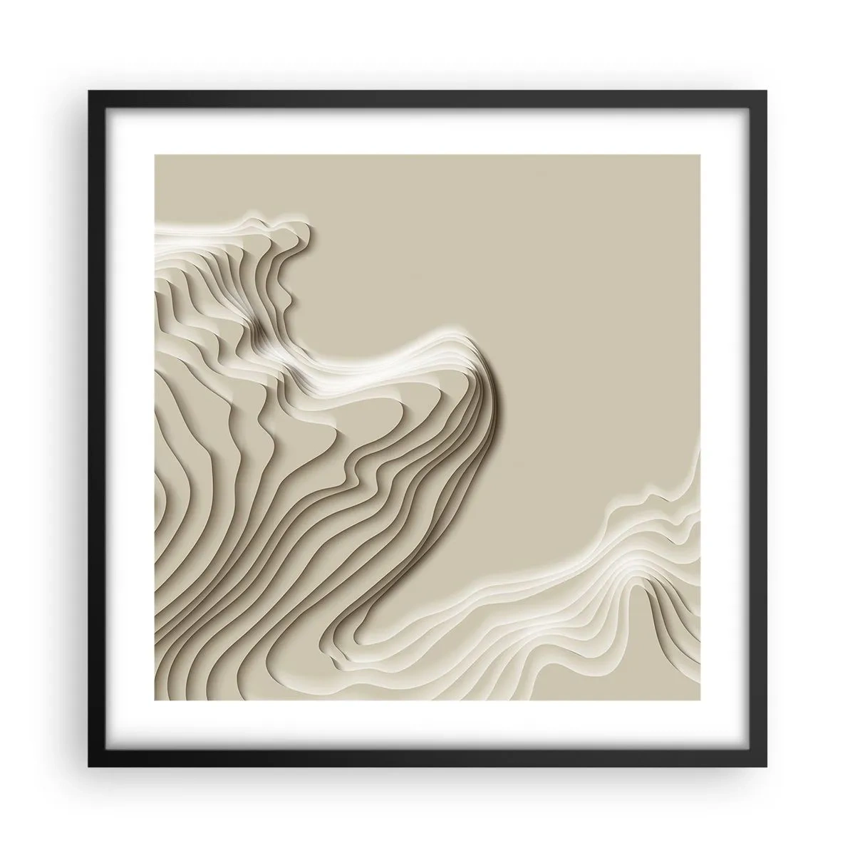 Poszter fehér keretben - Művészeti topográfia - 50x50 cm