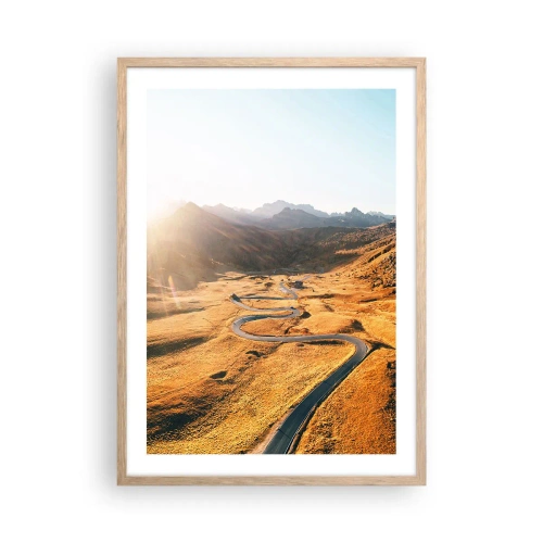 Poszter világos tölgy keretben - Egy arany völgyben - 50x70 cm