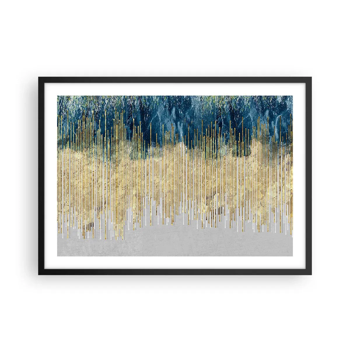 Poszter fehér keretben - Aranyozott határ - 70x50 cm