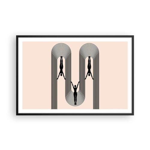 Poszter fehér keretben - Fejjel lefelé - 91x61 cm