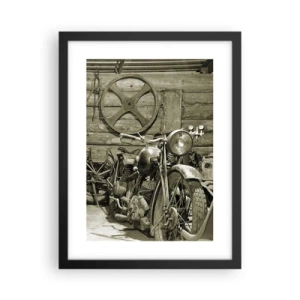 Poszter fehér keretben - Władek bácsi fészerében - 30x40 cm