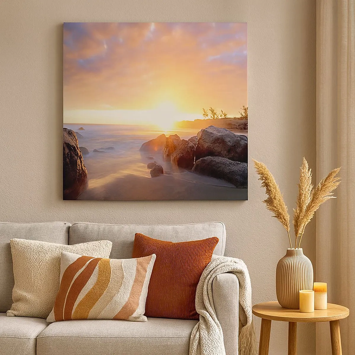 Vászonkép - Ragyogó esti szellő - 30x30 cm