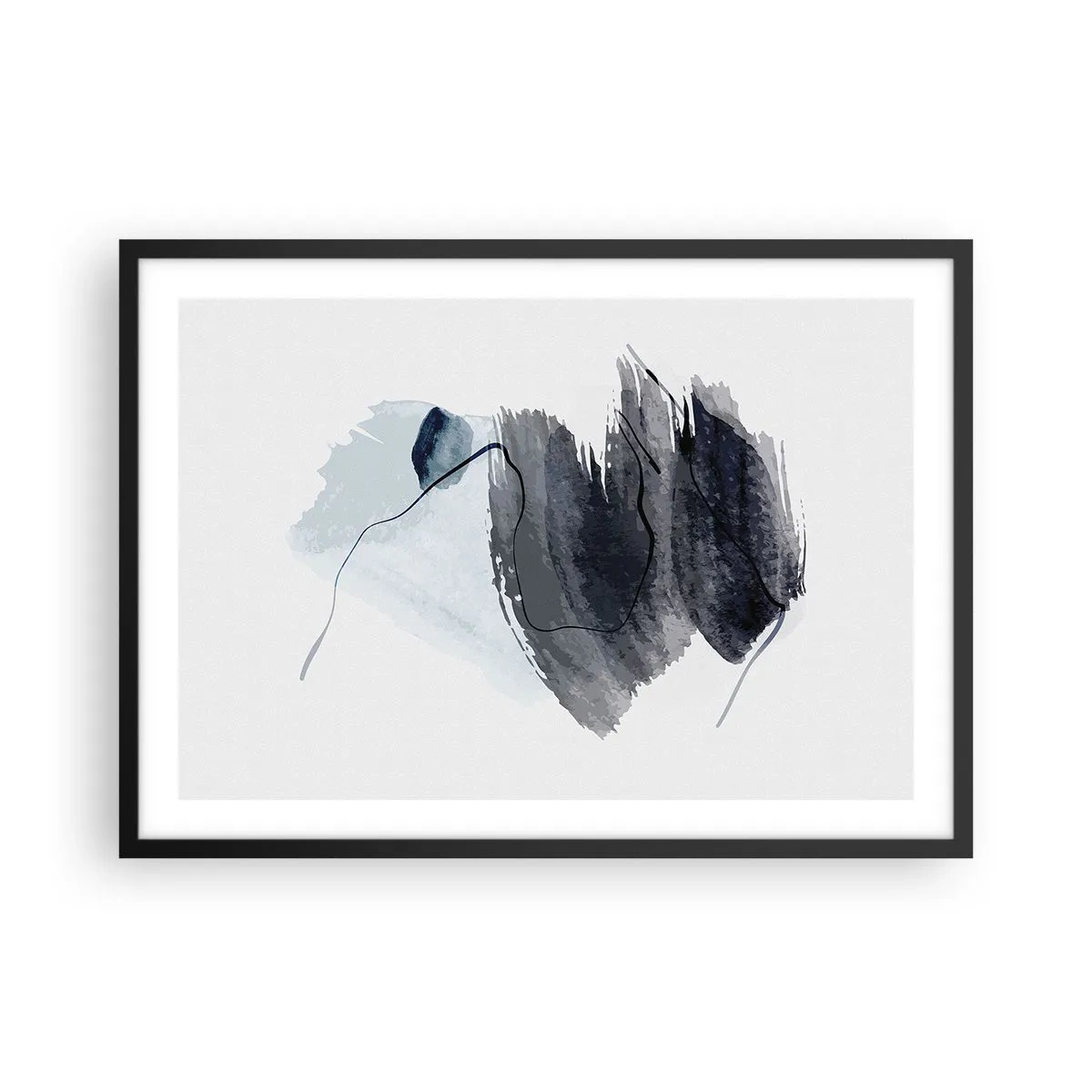 Poszter fehér keretben - Intenzitás és mozgás - 70x50 cm