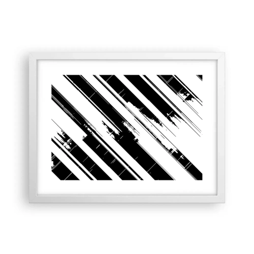 Poszter fekete keretben - Intenzív és dinamikus kompozíció - 40x30 cm