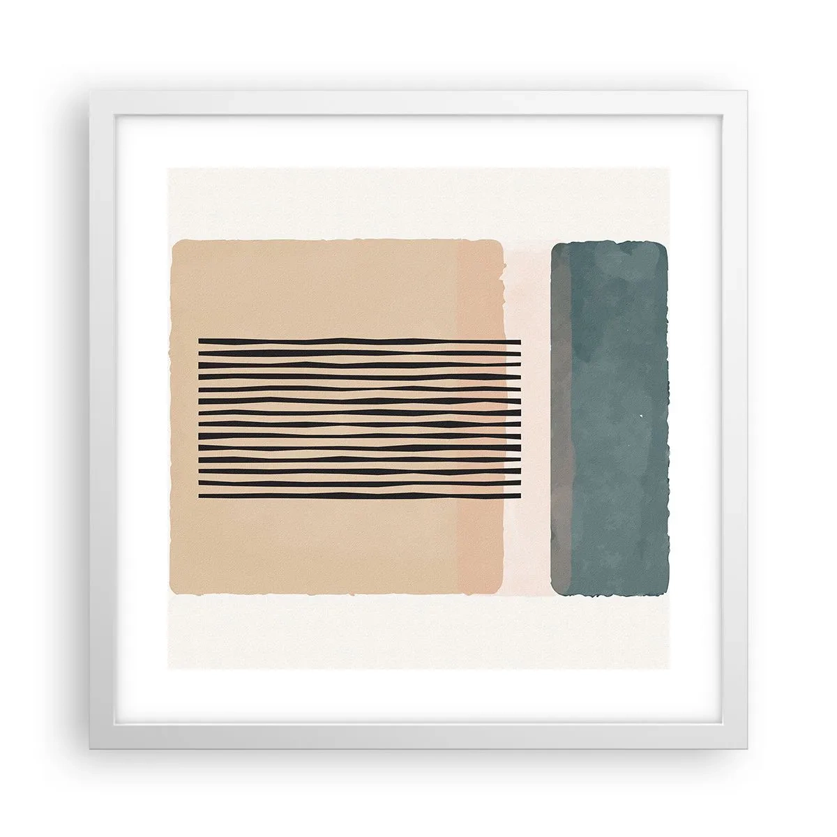 Poszter fekete keretben - Minden rendben - 40x40 cm