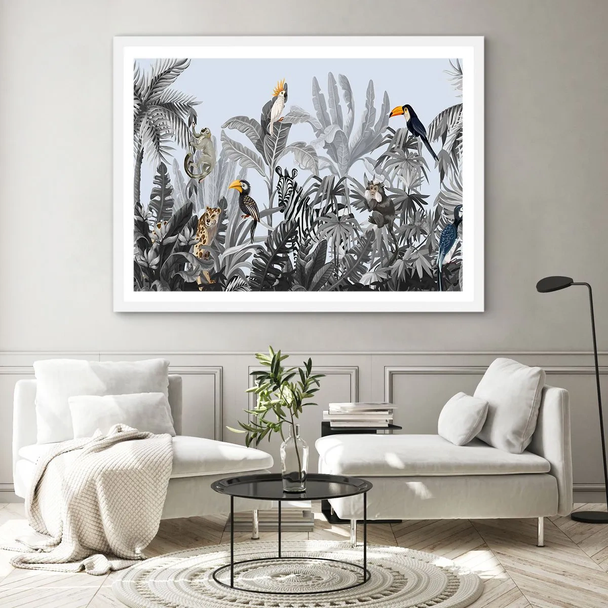 Poszter fekete keretben - Afrikai mese - 70x50 cm