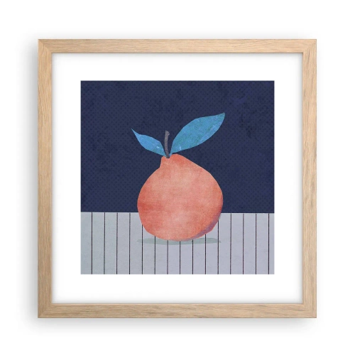 Poszter világos tölgy keretben - Domborúság és sík - 30x30 cm