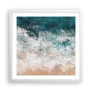 Poszter fekete keretben - Tengeri történetek - 50x50 cm