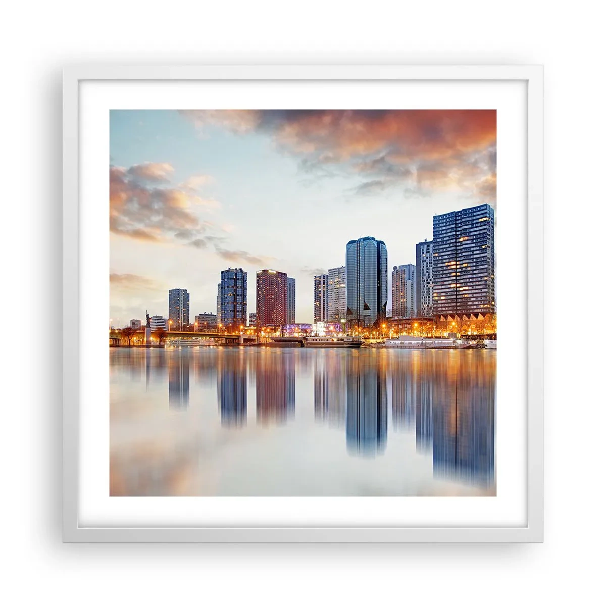 Poszter fekete keretben - Párizs monumentális nyugalma - 50x50 cm