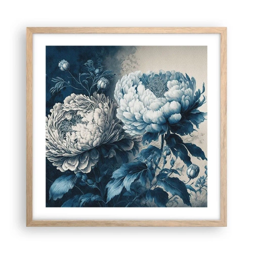 Poszter világos tölgy keretben - Egy jól összeillő pár - 50x50 cm