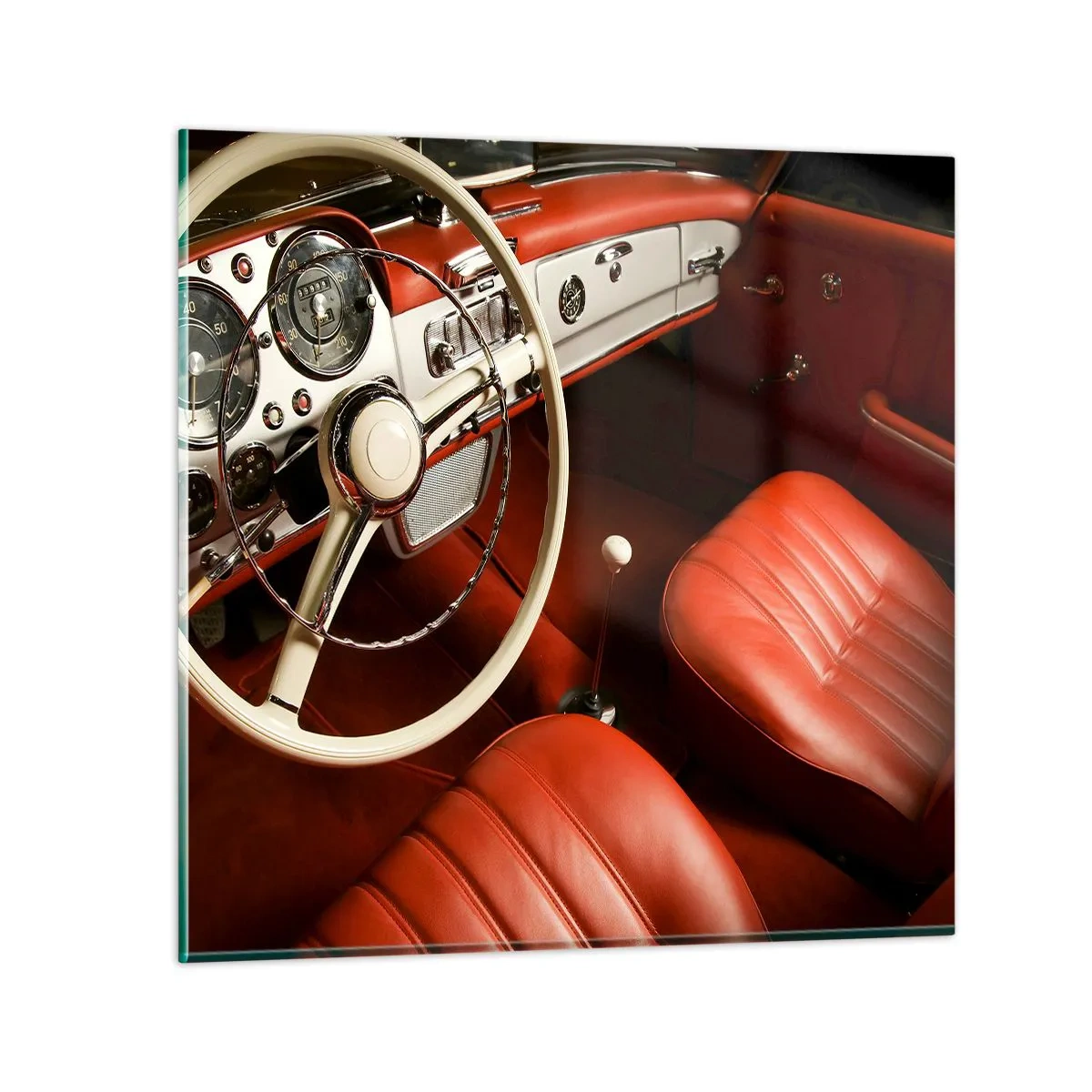 Üveg kép - Luxus vintage stílusban - 70x70 cm