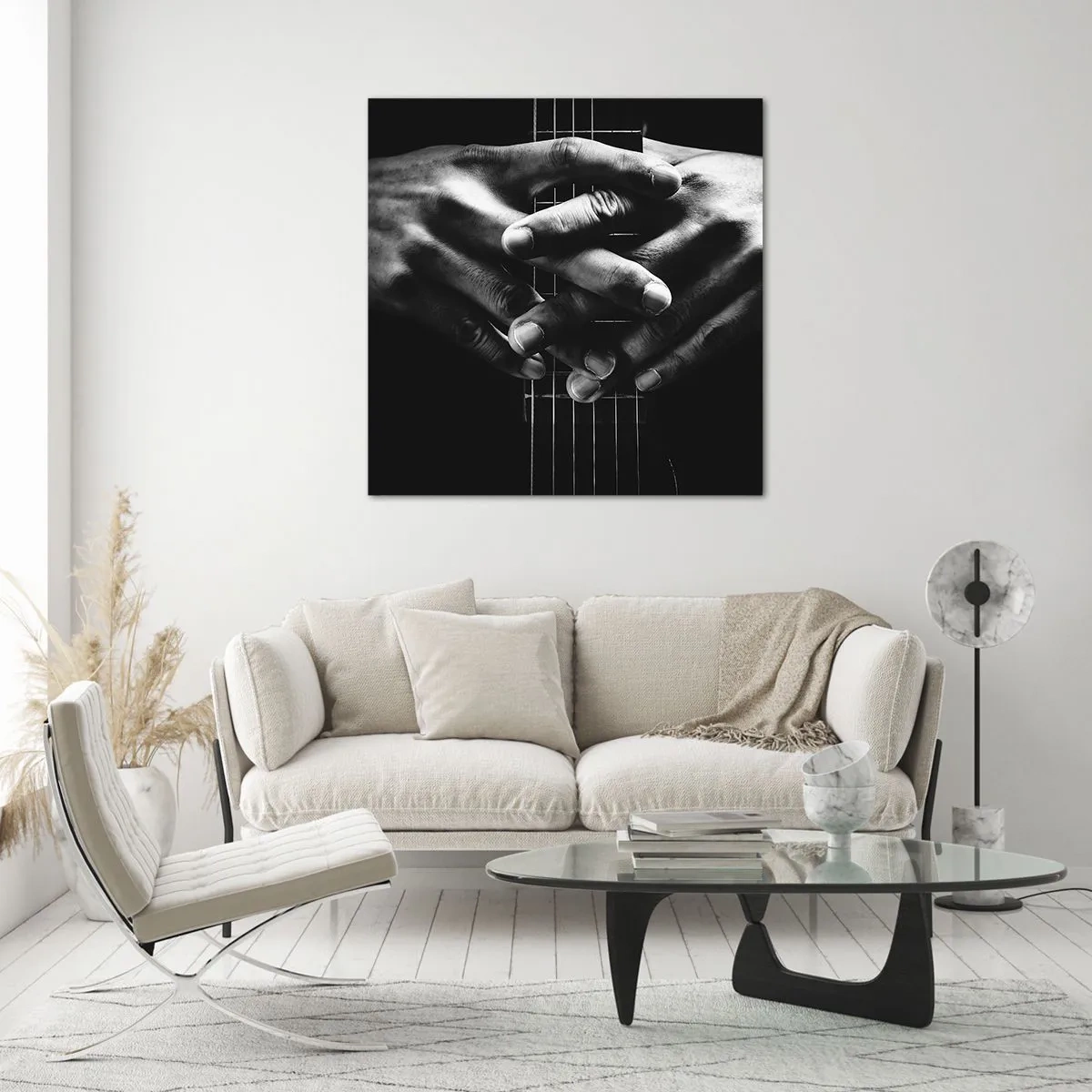 Üveg kép - Művész imája - 30x30 cm