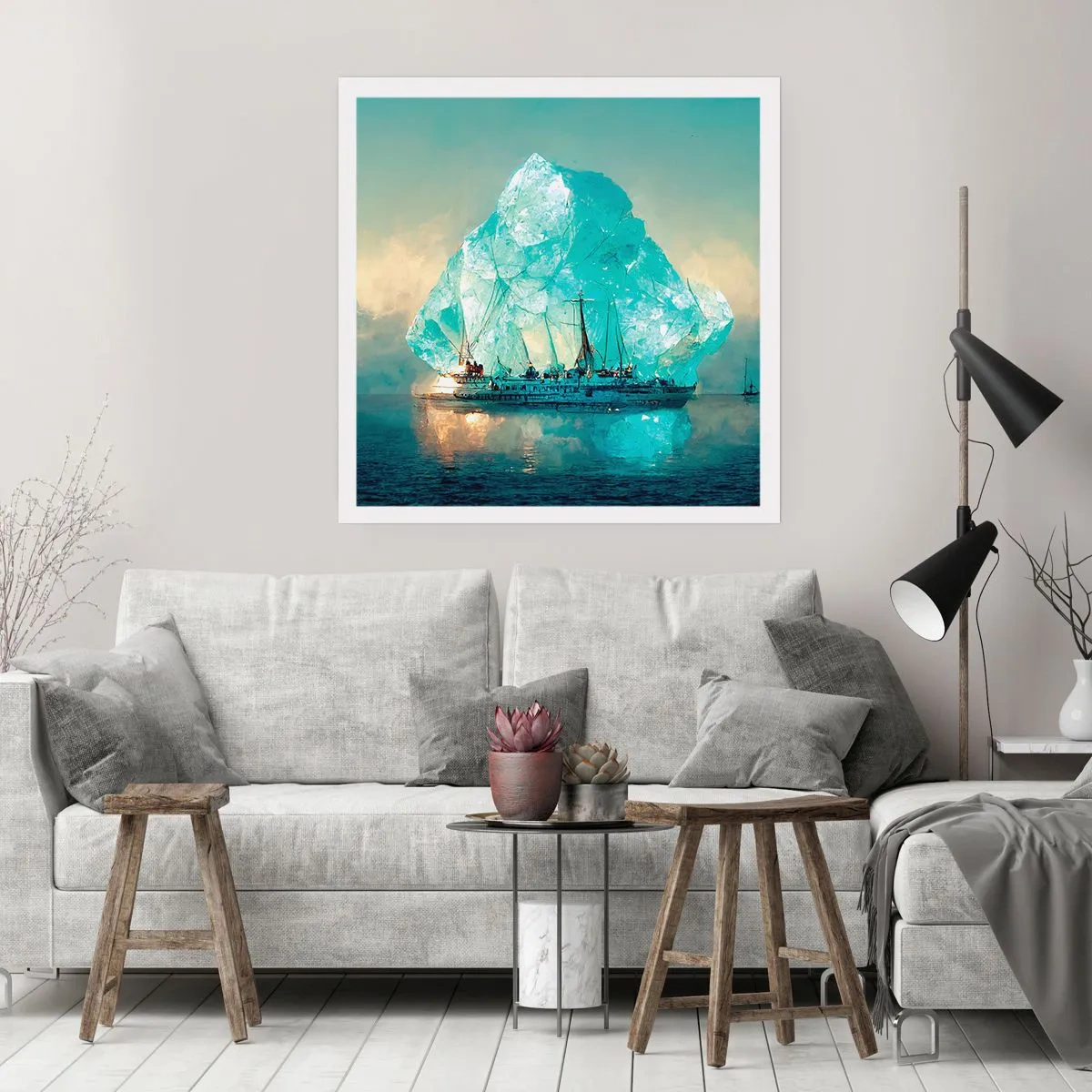 Poszter - Sarkvidéki gyémánt - 50x50 cm