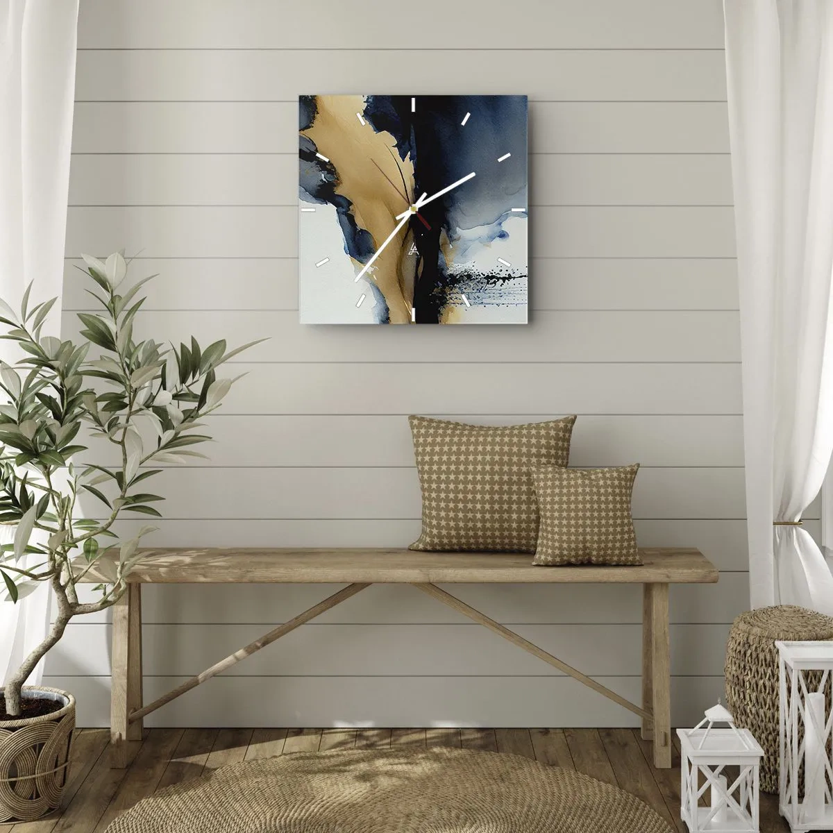 Falióra, Óra - A fátyol mögött - 40x40 cm