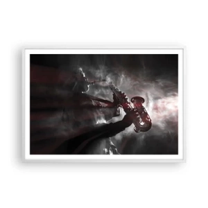 Poszter fekete keretben - A jazz párolgásban - 100x70 cm