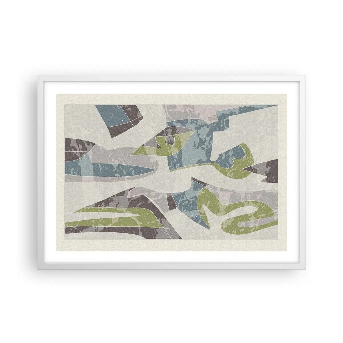 Poszter fekete keretben - Kompozíció üveg mögött - 70x50 cm