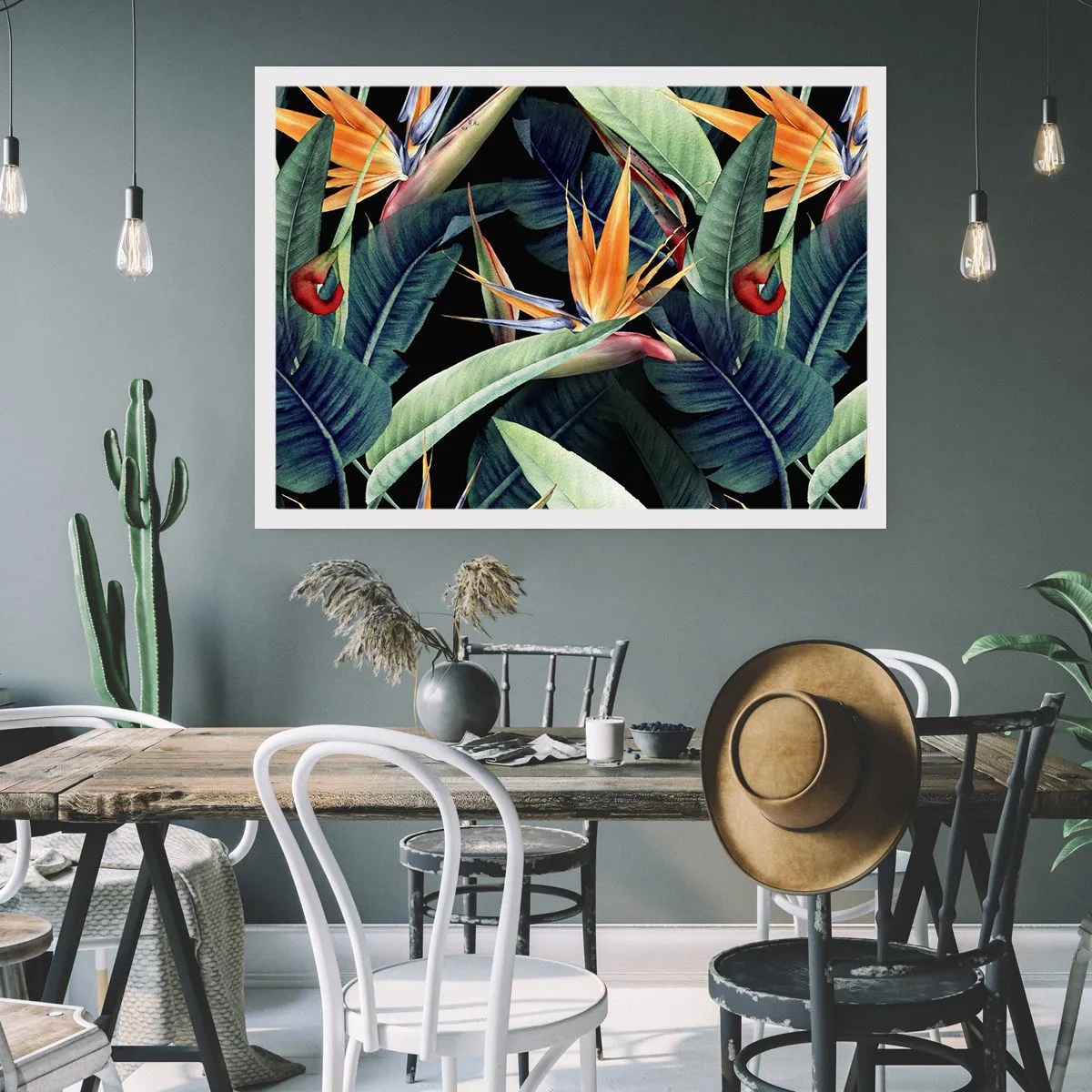 Poszter - A trópusok lángoló virágai - 70x50 cm