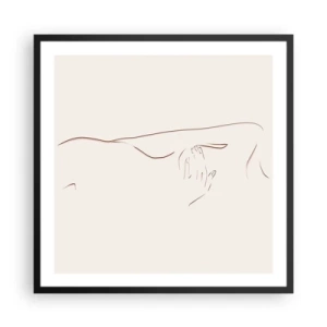 Poszter fehér keretben - A vágy alakja - 60x60 cm