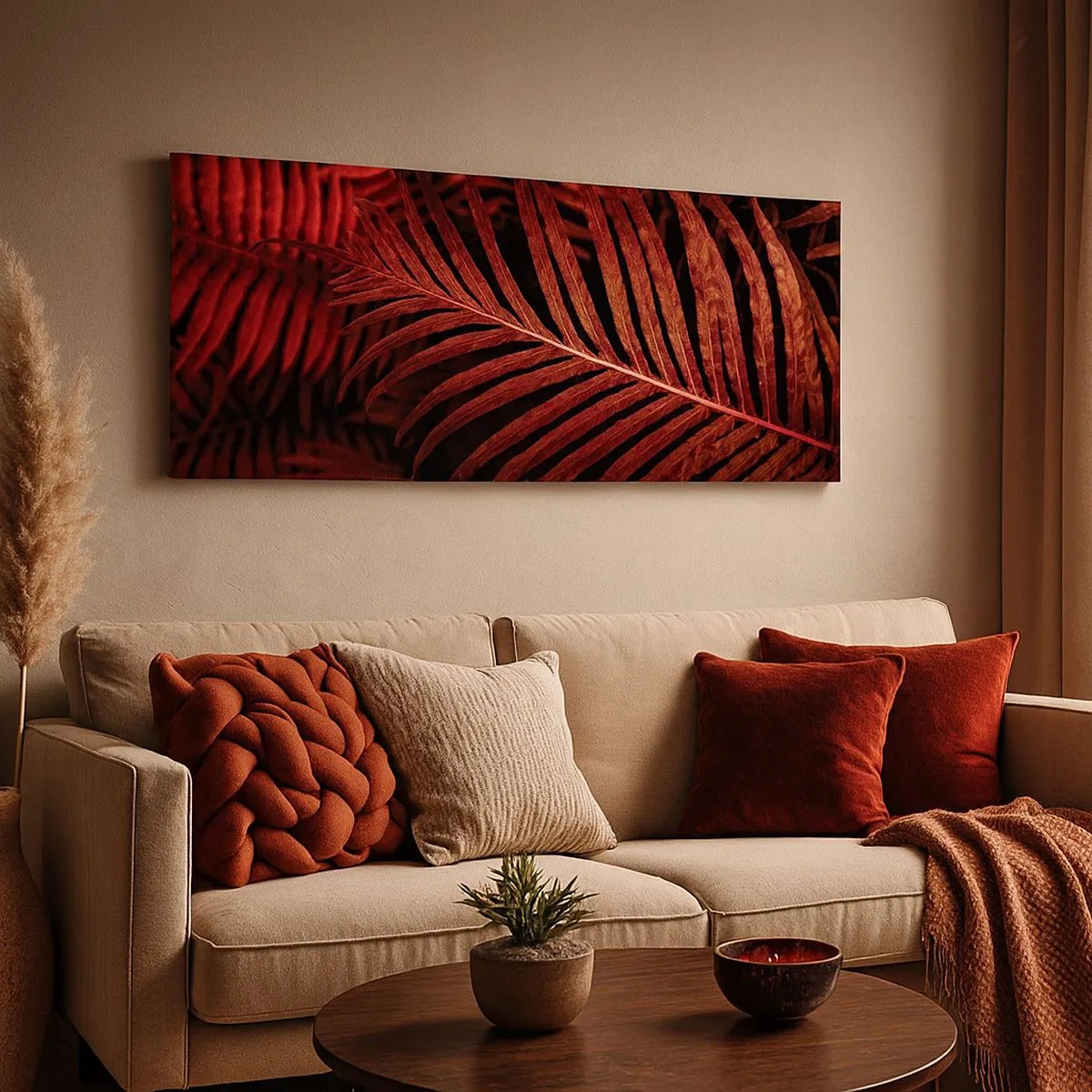 Vászonkép - Az élet vörös színe - 100x40 cm