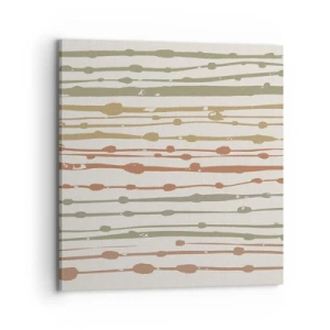 Vászonkép - Zenei színjegyzetelés - 70x70 cm