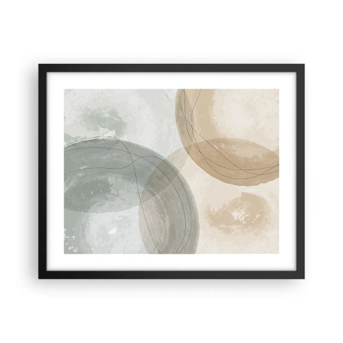 Poszter fehér keretben - világok behatolása - 50x40 cm