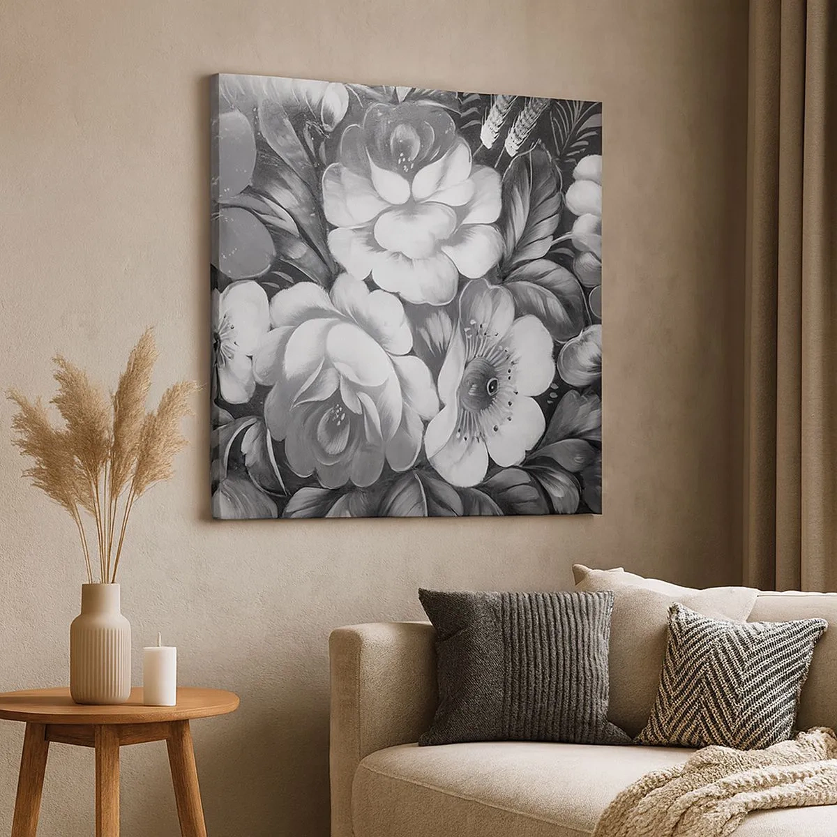 Vászonkép - Gyönyörű még szürkében is - 30x30 cm